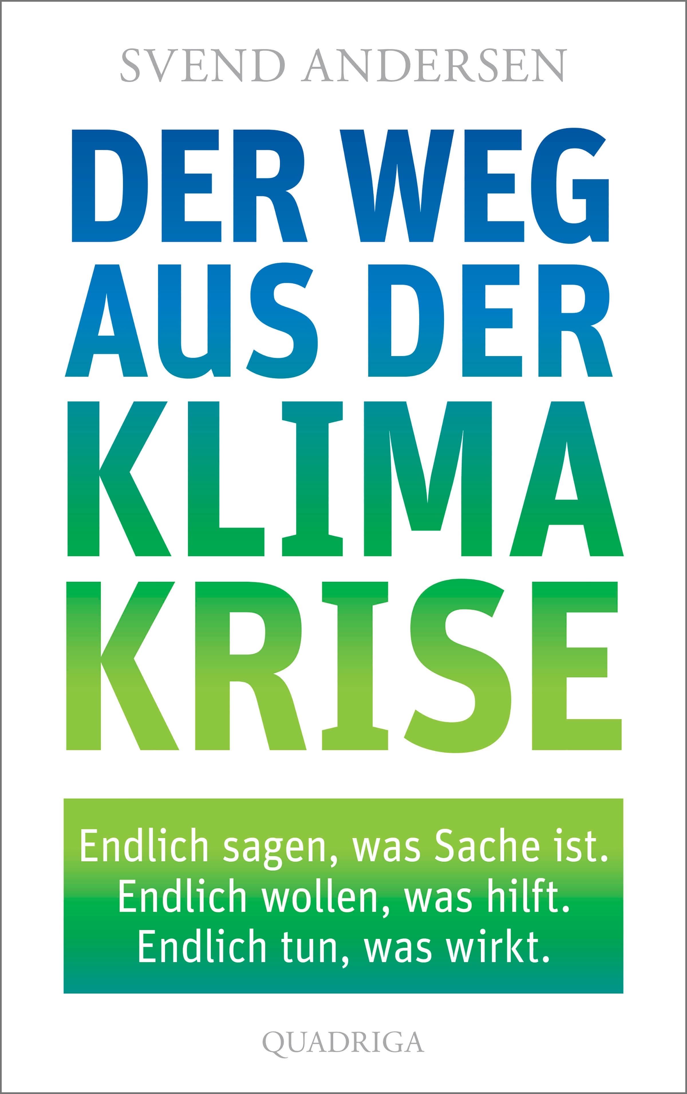 Produktbild: Der Weg aus der Klimakrise (9783751715034 )