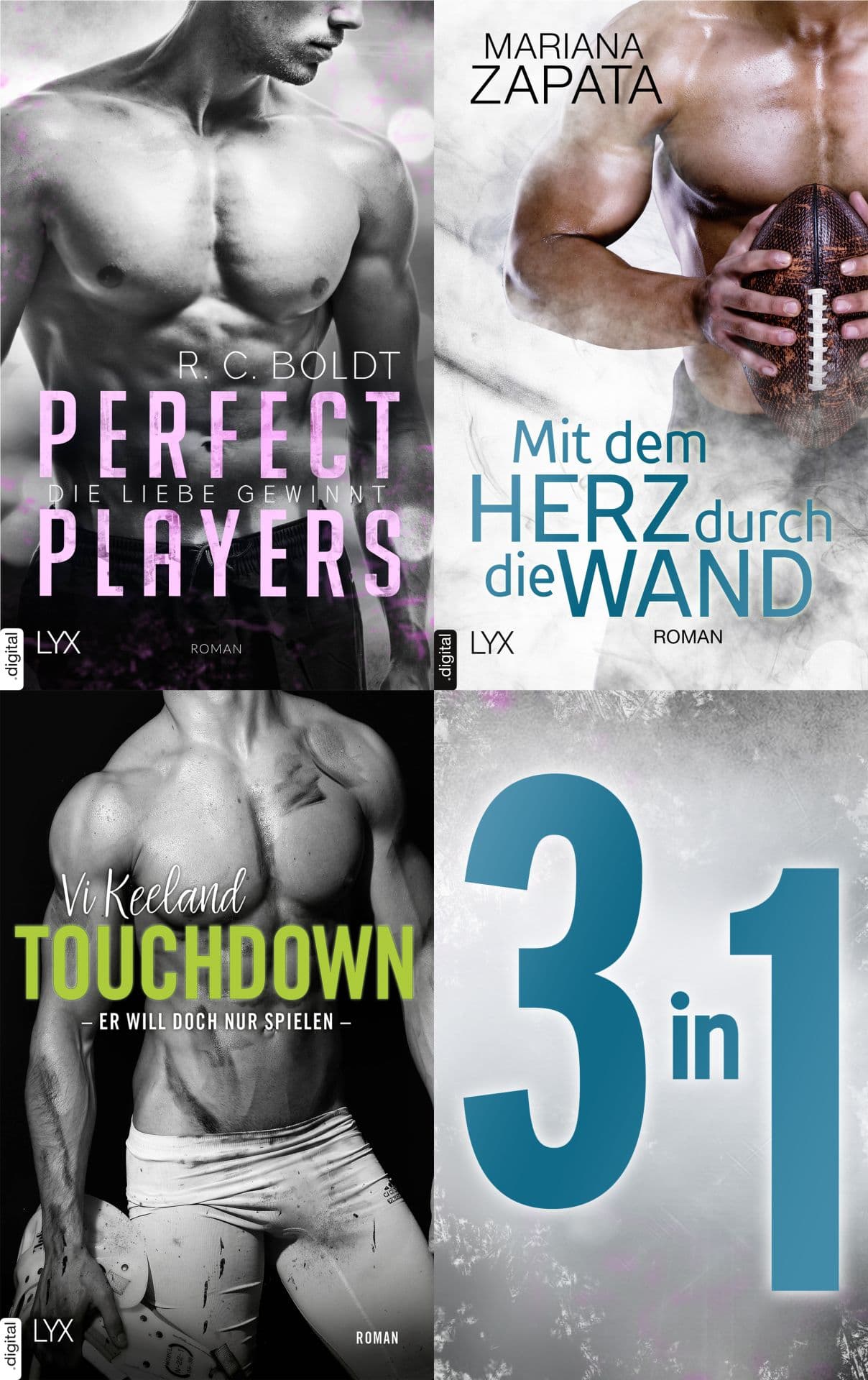 Produktbild: Das Football-Bundle - 3 Romane in einem E-Book (9783736315266 )